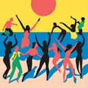 lively pop rhythm with a summer festival feel