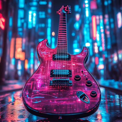 An electrifying instrumental combining energetic dance beats with powerful rock guitar riffs, creating an intense atmosphere perfect for a midnight adrenaline rush.