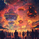 bright, quirky electronic and circus inspired fusion track