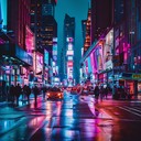 pulsating synths capturing vibrant neon city vibes