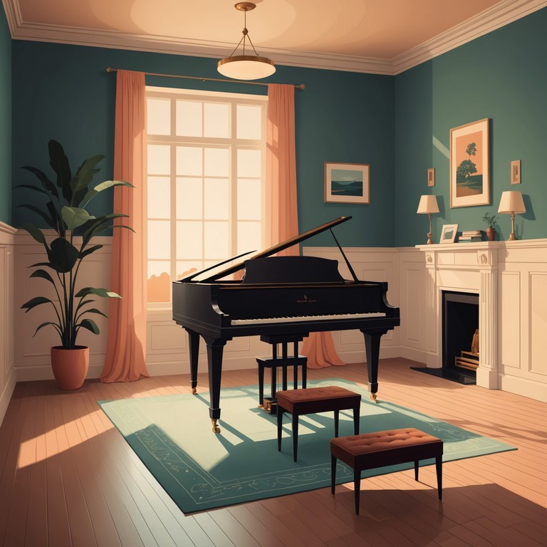 An evocative piano composition that gently escorts the listener through a tranquil reverie of past experiences, with each chord delicately crafted to pull on the heartstrings, creating a serene and introspective atmosphere.