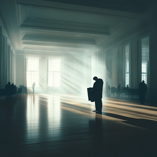 An instrumental piece that merges lively polka tempo with a plaintive melody played on the accordion, capturing essence of joy shadowed by loss