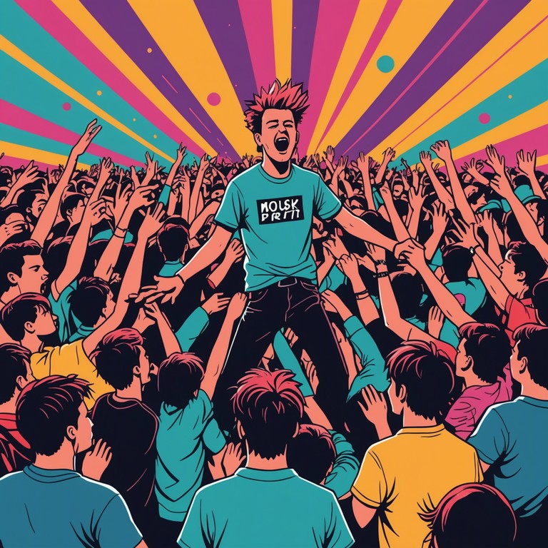 A dynamic revival of hardcore punk, infused with the nostalgia of its golden age, featuring powerful and intense music elements that capture the heart of the genre's original ethos.