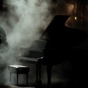 an intense piano piece echoing through a smoky lounge.