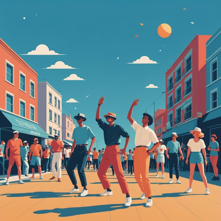 A modern take on the classic uk jack swing, featuring an electric piano leading the charge accompanied by groovy basslines and an upbeat tempo that captures the essence of a sunny day.