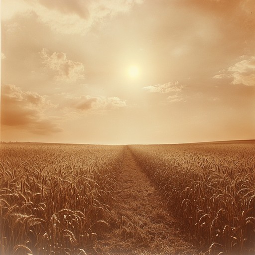 This instrumental piece evokes the vast, serene landscapes of rural america. The beautiful strum of acoustic guitar leads listeners through rolling hills and boundless fields, capturing the heart and soul of americana. A dynamic rise and fall reflects life's joys and sorrows, paired with melodies that resonate deeply with nostalgia and simplicity.