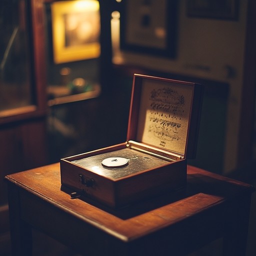 A melodic instrumental featuring the soothing tones of a music box, evoking nostalgic memories of childhood lullabies and the bittersweet passage of time