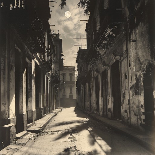 This track blends traditional afro cuban rhythms with an enigmatic, mystical atmosphere, creating an instrumental piece that transports listeners to the streets of havana with its intricate percussion and haunting melodies